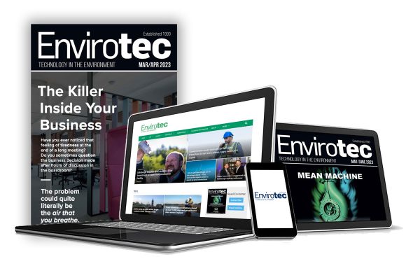 envirotec magazine, website and table
