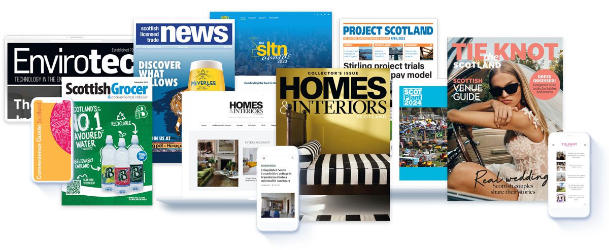 a selection of brand titles from peebles media group across print and digital