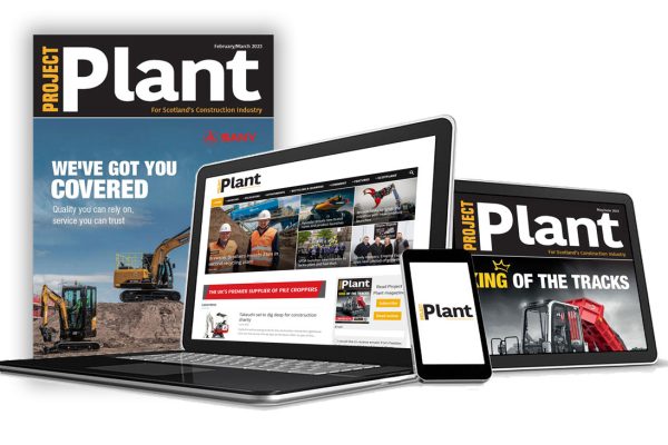 project plant magazine cover with website on a laptop, tablet and mobile phone